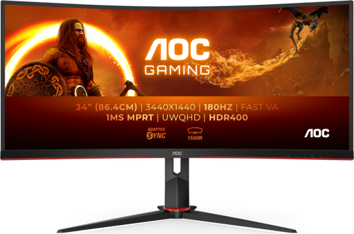 [CU34G2XP] AOC 34" / 180hz / WQHD / VA / Curved  