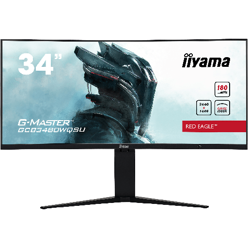 [GCB3480WQSU-B1] iiYAMA 34" /180 Hz /1440P /VA /Curved (GCB3480WQSU-B1)