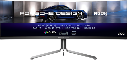 [PD49] AOC Porsche 49" / 240Hz / DQHD / QD-OLED / Curved 