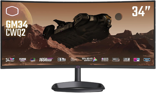 [CMI-GM34-CWQ2-EK] COOLER MASTER 34" / 180Hz / WQHD / VA / Curved 